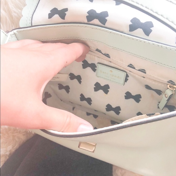 Kate Spade Teal Scalloped Crossbody - Picture 5 of 6